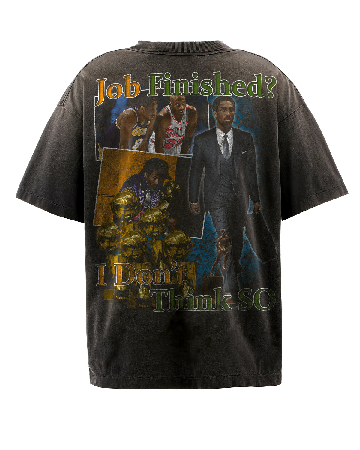 Afro Kobe - Job Not Finished Bootleg Tee — back