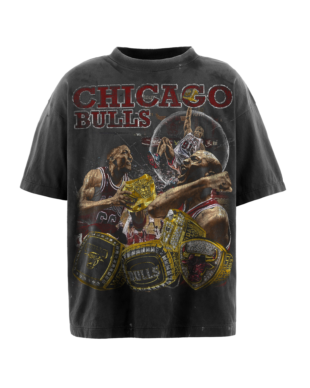 Chicago Bulls 6x World Champions Bootleg Raptee — front