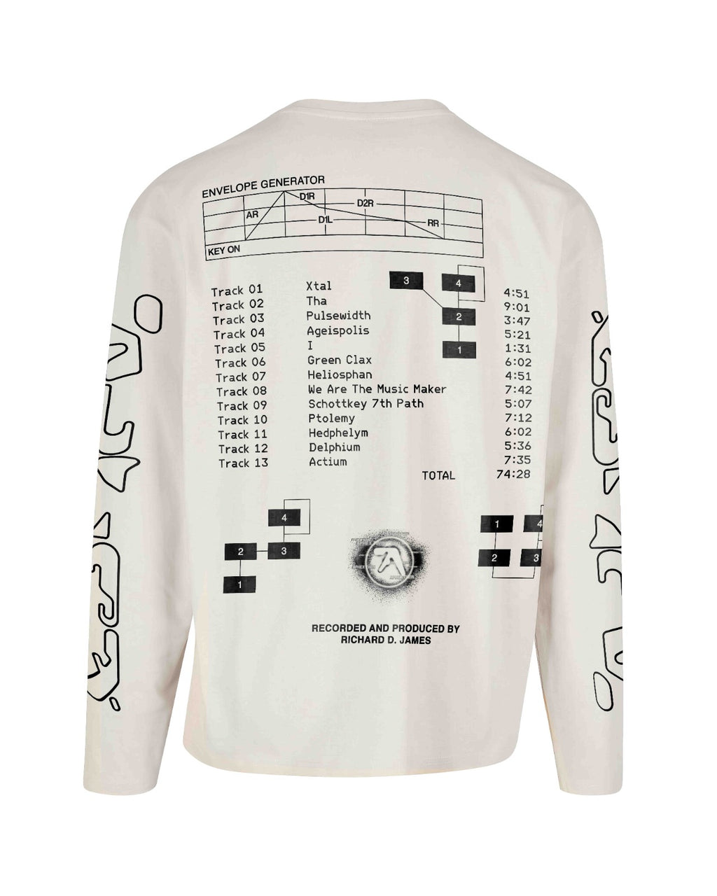 Aphex Twin Selected Ambient Works Bootleg Tee
