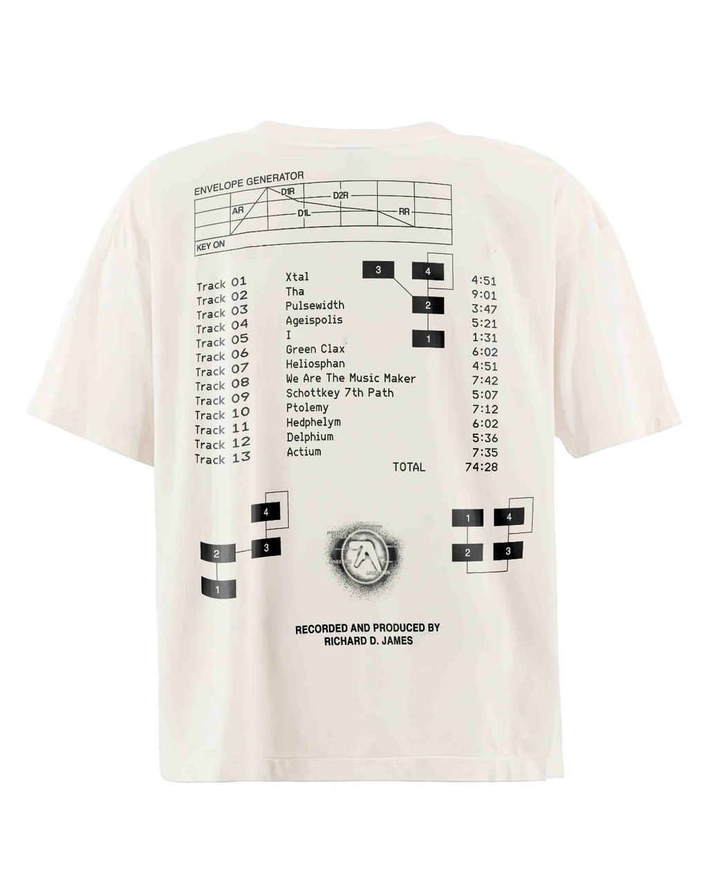 Aphex Twin Selected Ambient Works Bootleg Tee