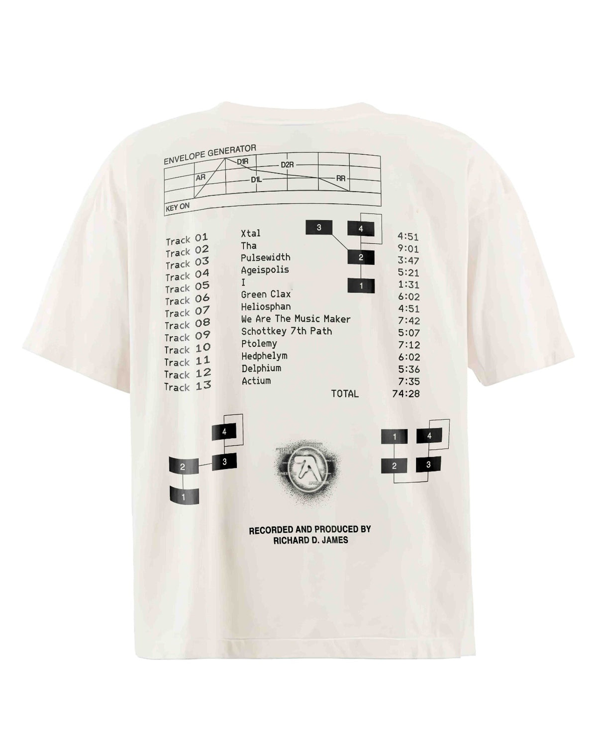 Aphex Twin Selected Ambient Works Bootleg Tee